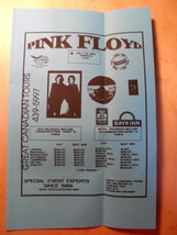 PINK FLOYD Flyer Great Canadian Rock Tours Original 1994 Phil Collins Ru... - £6.89 GBP