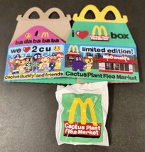 McDonalds Adult Happy Meal Unopened Grimace Toy and Box Cactus Plant Flea Market - £15.15 GBP
