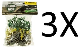 50-Piece Toy Army Soldiers Plastic Action Figures Playset (three sets) - $11.25