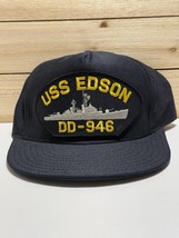 Vintage USS Edson MILITARY HAT DD-946 Ship Hat New Unworn Made In USA Navy - $29.60