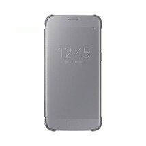 Samsung Galaxy S7 Clear Semi-Opaque Flip View Case - Silver  - £65.66 GBP