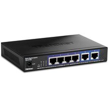 TRENDnet 6-Port 10G Switch, 4 x 2.5G RJ-45 Base-T Ports, 2 x 10G RJ-45 Ports, 60 - $179.79