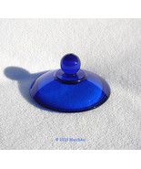 Sugar Bowl Lid ONLY Cobalt Blue Glass Presence Anchor Hocking  2001 Vintage - $16.00