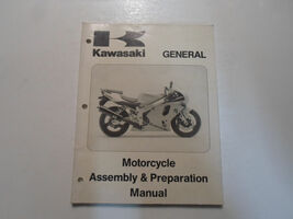 1996 Kawasaki General Motorcycle Assembly &amp; Preparation Manual STAINED F... - $7.95