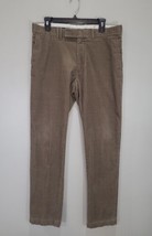 Ralph Lauren Mens Pants 34x34 (33) Brown Corduroy Polo Golf Straight - $20.85