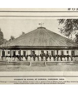 1921 Gurukul School Students Haridwar India Print Collectible Antique  - €17,20 EUR
