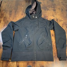 Lululemon Women&#39;s Water Repellent Hooded Jacket Black  Size 10 Full Zip - £50.54 GBP