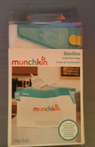 Munchkin Microwave Sterilizer Bags 4 bags left - Reusable 20 Uses Per Bag - £3.58 GBP