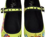 Risque Funky 01 Womens Printed Tattoo Design Ballerina Flats 6.5 Yellow - £21.27 GBP