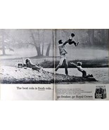 ROYAL CROWN COLA RC COLA - Beach-Family-River &amp; Sons 1964 VTG Dual Print Ad - €9,96 EUR