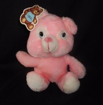 9&quot; Vintage Circus Circus Las Vegas Reno Pink Teddy Bear Stuffed Animal Plush Toy - £21.61 GBP