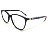 Vera Bradley Eyeglasses Frames Colene Foxwood Black Round Full Rim 52-15... - $65.36