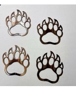 Bear Prints (4 Pieces) - Metal Wall Art - Copper 5 1/4&quot;T x 4 3/4&quot;W - $35.34 CAD