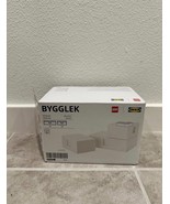 LEGO IKEA Exclusive Limited Run  BYGGLEK White LEGO Storage Box Boxes Never Used - $25.74