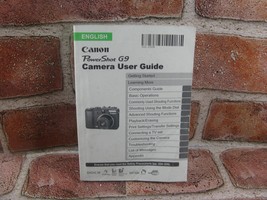 Canon PowerShot G9 (2007) Camera Instruction Manual / User Guide - £11.06 GBP