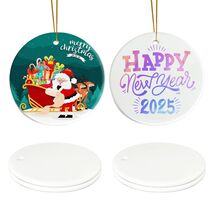 Ceramic Sublimation Ornaments Round 4pcs Bulk Heat Press Blanks Porcelain - €2,84 Ceramic Sublimation Ornaments Round 4pcs Bulk Heat Press Blanks Porcelain - €2,84 EUR
