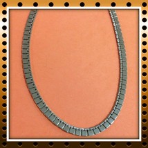 Vintage Monet Silvertone Necklace 25&quot; long 2013 - £11.94 GBP