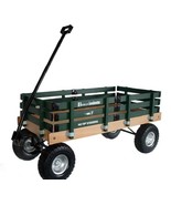 HEAVY DUTY LOADMASTER DARK GREEN WAGON - Beach Garden Utility Cart AMISH... - $389.97