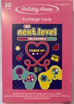 Holiday Home NEXT LEVEL Gamer Valentines with Coordinating Stickers  32 Pack NEW - £3.14 GBP