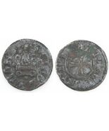 1450-1462 Campobasso Billon Tornese Coin F+ Molise Italy Nicola II di Mo... - $219.28