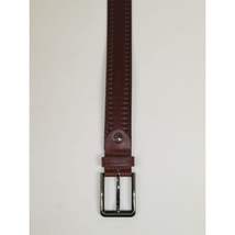 Men's Belt By PICCODER Turkey Genuine Leather Stitched 5021 Brown image 3