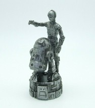 Star Wars Saga Edition Silver C-3PO R2-D2 Rook Chess Replacement Game Piece 2005 - £3.55 GBP