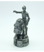 Star Wars Saga Edition Silver C-3PO R2-D2 Rook Chess Replacement Game Pi... - £3.50 GBP