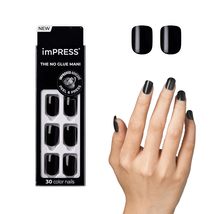 KISS imPRESS No Glue Mani Press On Nails, Color, &#39;Latte&#39;, Beige, Short S... - $8.81