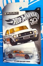 Hot Wheels 2018 50th Anniversary Walmart ZAMAC Series #1 &#39;67 Ford Mustang Coupe - £4.82 GBP