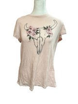 ARIAT Shirt Womens Large Top Tee Short Sleeve Floral Pink* - £8.72 GBP