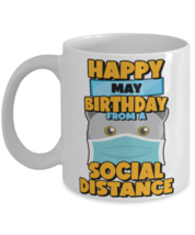 Social Distancing Gift Happy May Birthday From A Scottish Fold Social Distance  - £12.05 GBP