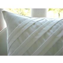 Contemporary White, White Faux Suede Fabric 16&quot;x16&quot; Pillow Covers Decorative - £29.16 GBP+