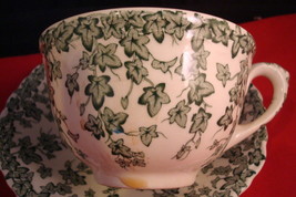 Adaptation of Crown Ducal, England, cup and saucer, green ivy - £31.65 GBP