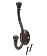 Oil-Rubbed Bronze Decorative Coat and Hat Hook - £10.18 GBP
