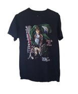 Attack On Titan Season 3 Captain Levi Graphic Print Anime Black T-Shirt - £7.28 GBP