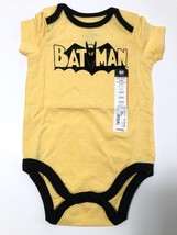 DC Comincs Boys Yellow Vintage Batman Short Sleeve Bodysuit Size NWT Siz... - $12.00