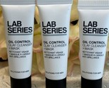 3 X Lot Lab Series Men Oil Control Clay Cleanser + Mask .24oz Travel NWO... - $7.87