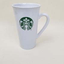 Starbucks Mug Ceramic White Travel Coffee Mug 14.3 oz With Lid Mermaid Logo - $11.87