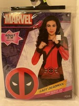 Marvel Comics Lady Deadpool COSPLAY Long Sleeve Costume Top Size Adult S/M $22 - £9.35 GBP