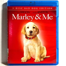 Marley &amp; Me (3-Disc Blu-ray/DVD, 2008, Widescreen) Like New !   Owen Wilson - £7.49 GBP