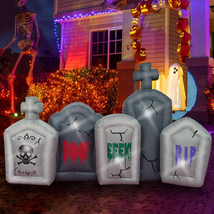 6 Ft Halloween Inflatable Outdoor Decorations, Halloween Tombstone Decoration, H - £25.80 GBP+