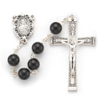 Rosary, Onyx Genuine Round Stone Bead - £34.33 GBP
