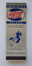 Pepsi Cola Matchbook Cover Walt Disney No 8 Cat Pilot Chases Plane Squad 1940s - £16.12 GBP