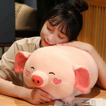 Soft Cotton Pink Pig Plush Toys Simulated Animals Baby Sleeping Hug Stuffed Pill - £4.84 GBP+