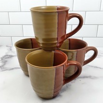 Sango Gold Dust Sienna 5039 Set of 4 Coffee Mugs Tableware Dinnerware Tea Cups - £19.13 GBP