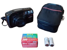Samsung Maxima Zoom 105 35mm Point &amp; Shoot Film Camera - TESTED w Case &amp; Batt - £23.39 GBP