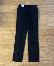 Mens Size 36R Steven Pleated Dress Pants Wool Blend Black Pin Stripe Bra... - £19.32 GBP