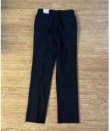 Mens Size 36R Steven Pleated Dress Pants Wool Blend Black Pin Stripe Bra... - $33.13 CAD