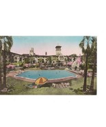 Art Print Mission Inn Pool View Riverside California Vintage 10in X 6in - £23.35 GBP