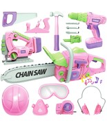 Kids Tool Set With Electric Toy Drill Chainsaw Jigsaw Toy Tools For Girl... - £66.88 GBP